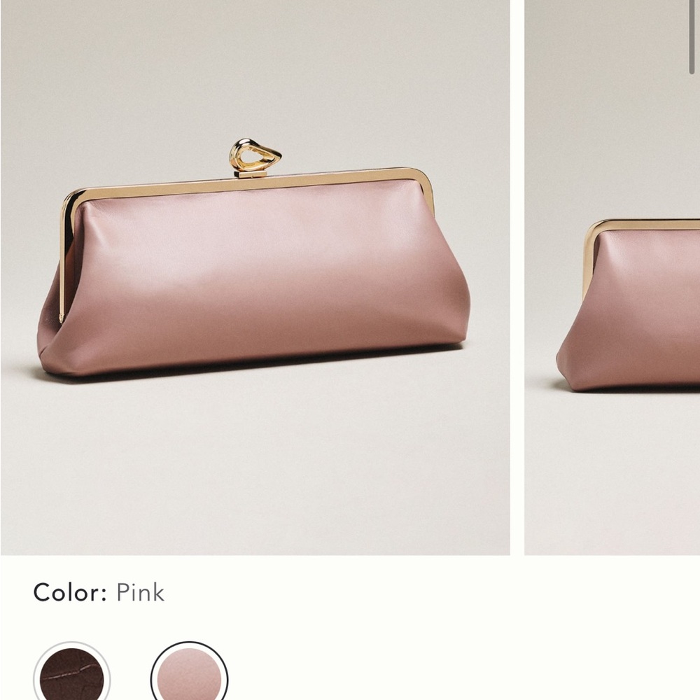 Anthropologie Pink Clutch Bag